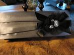 Elegante Clutch met Zwarte Bloem, Ophalen of Verzenden