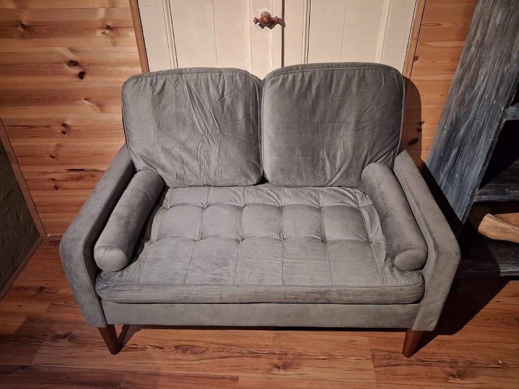 Leuk bankje, Huis en Inrichting, Banken | Sofa's en Chaises Longues, Ophalen, 75 tot 100 cm, Minder dan 150 cm, Stof