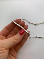 T124 Prachtige zilveren esprit ketting modernist, Sieraden, Tassen en Uiterlijk, Kettingen, Ophalen of Verzenden, X, Zilver, Zilver