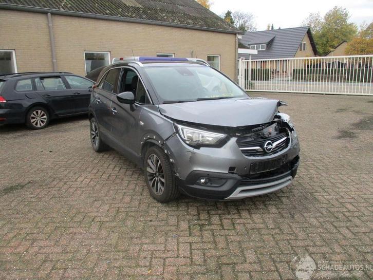 Opel Crossland X 1.2 T innovAtion Autmaat (bj 2018), Auto diversen, Schadeauto's, Opel, Automaat, Benzine, MPV, Zilver of Grijs