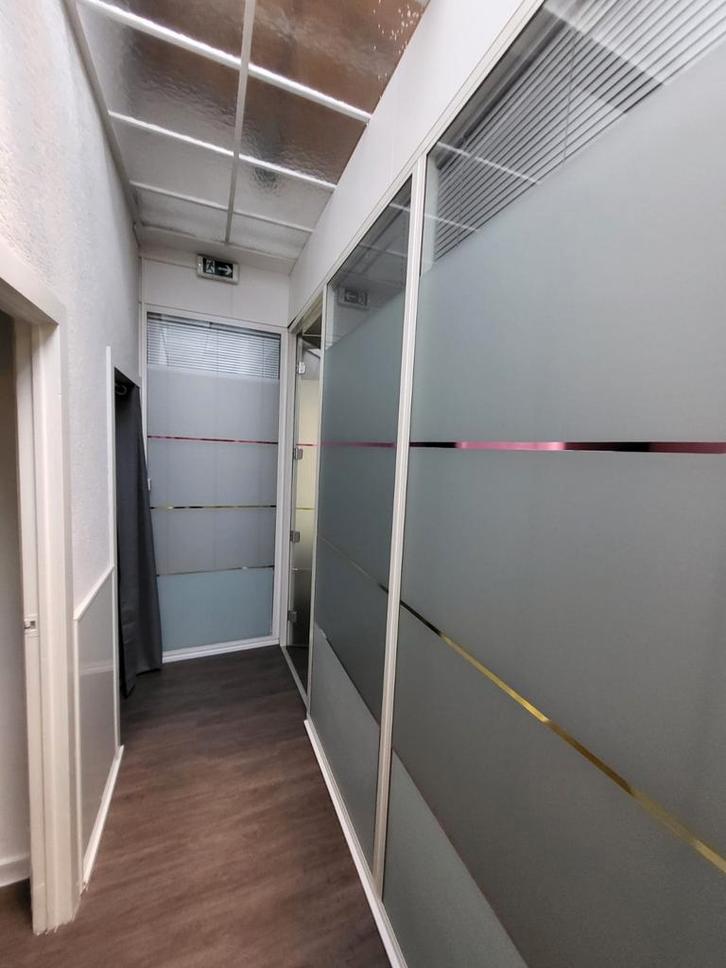 Tussenwanden en deur met jaloezieën en dubbelglas, Doe-het-zelf en Verbouw, Glas en Ramen, 160 cm of meer, 160 cm of meer, Dubbelglas