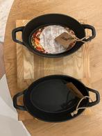 Twee gietijzeren pannetjes, Ophalen of Verzenden, Zo goed als nieuw, Gietijzer, Koekenpan of Braadpan