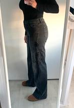Zwarte rechte jeans met borduursels van DNM Pure maat 29/34, Zwart, Ophalen of Verzenden, W30 - W32 (confectie 38/40), Dnm pure