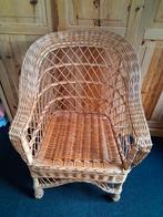 Grote Rietstoel - Comfortabel en Stijlvol, Huis en Inrichting, Stoelen, Ophalen, Bruin, Riet of Rotan, Zo goed als nieuw