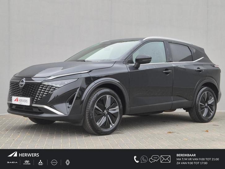 Nissan Qashqai 1.3 MHEV Xtronic Tekna Black Edition Automaat, Auto's, Nissan, Bedrijf, Te koop, Qashqai, 360° camera, ABS, Adaptive Cruise Control