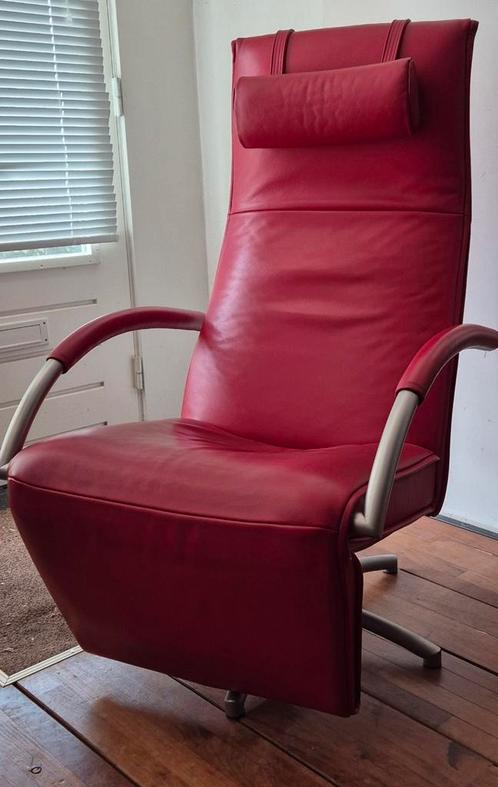 Koopje Jori Design Mensana relaxfauteuil mono-move maat s, Huis en Inrichting, Fauteuils, Zo goed als nieuw, Leer, Metaal, 50 tot 75 cm