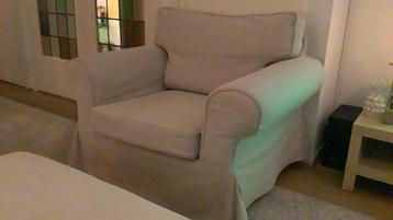 Fauteuil Ektorp Ikea  lichte kleur, nog in zeer goede staat - afbeelding 1