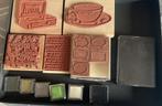 rubberen stempels en nieuwe inktpads, Hobby en Vrije tijd, Stempelen, Ophalen of Verzenden, Zo goed als nieuw, Overige typen
