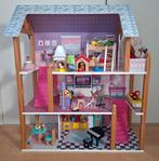 Mooi houten poppenhuis met accessoires!, Kinderen en Baby's, Speelgoed | Poppenhuizen, Ophalen, Zo goed als nieuw, Poppenhuis