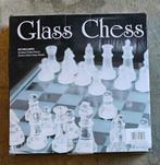 Glazen Schaakbord met 25 x 25 cm Glass Board, Verzenden, Nieuw
