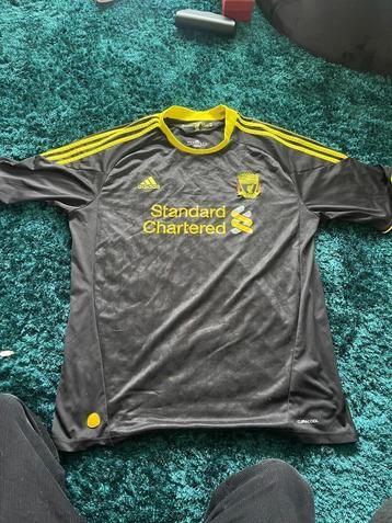 Liverpool Away Kit 3rd Kit Black/Yellow 2010-2011 Rare Voetb