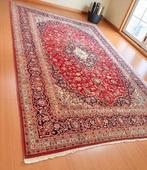 Groot Perzisch tapijt handgeknoopt Keshan Oosters, Overige kleuren, Gebruikt, 200 cm of meer, Ophalen of Verzenden