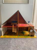 Poppenhuis + bed, spiegel en stoel, Ophalen, Gebruikt, Overige typen