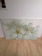 IKEA Schilderij Witte Bloemen 78x118 cm - Amersfoort, Ophalen of Verzenden, Zo goed als nieuw, Schilderij, 100 tot 125 cm