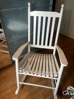 Witte Schommelstoel - Babykamer, Huis en Inrichting, Stoelen, Ophalen, Gebruikt, Wit, Eén