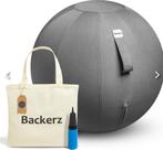 Backerz yoga bal met hoes 75 cm Linnen Antraciet, Ophalen, Nieuw