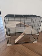 Hamsterkooi + diverse spullen, Dieren en Toebehoren, Knaagdieren en Konijnen | Hokken en Kooien, Kooi, Minder dan 75 cm, Zo goed als nieuw