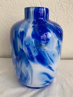 Echte Fidrio vaas blauw wit Delfts Blue, Minder dan 50 cm, Glas, Blauw, Ophalen of Verzenden