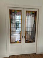 Kamer en Suite Deuren met Glas in Lood, Ophalen, Gebruikt, Minder dan 80 cm, 215 cm of meer