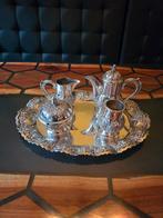 Prachtig Zilveren Theeservies, Ophalen of Verzenden, Zilver