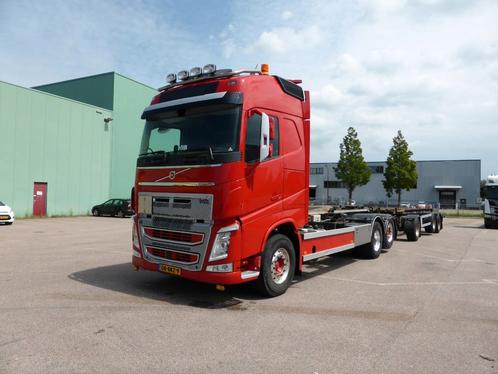 Volvo FH500 VDL haakarm containerauto, Auto's, Vrachtwagens, Particulier, Volvo, Diesel, Euro 6, Automaat, Rood, Grijs, Leder