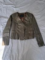 Goosecraft boston leren biker jasje xs groen zgan, Goosecraft, Ophalen of Verzenden, Zo goed als nieuw, Jasje