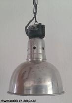 Vintage industriële hanglamp, Minder dan 50 cm, Gebruikt, Ophalen of Verzenden, Metaal