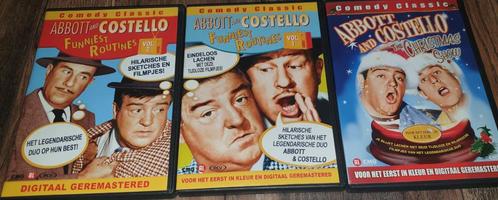 Abott & Costello - Funniest routines 1 en 2 + Christmas show, Cd's en Dvd's, Dvd's | Klassiekers, Zo goed als nieuw, Komedie, 1940 tot 1960