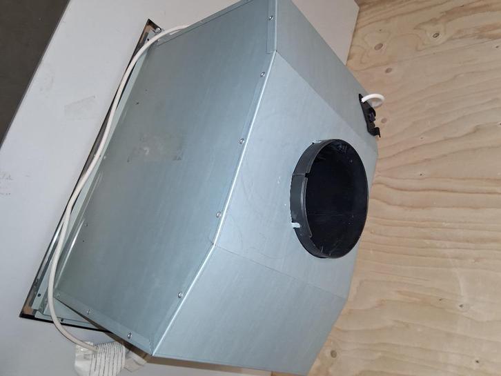 Inbouw afzuigkap met randafzuiging, 52 cm breed, Witgoed en Apparatuur, Afzuigkappen, Gebruikt, Inbouw, Onderbouw afzuigkap, 400 tot 600 m³ per uur