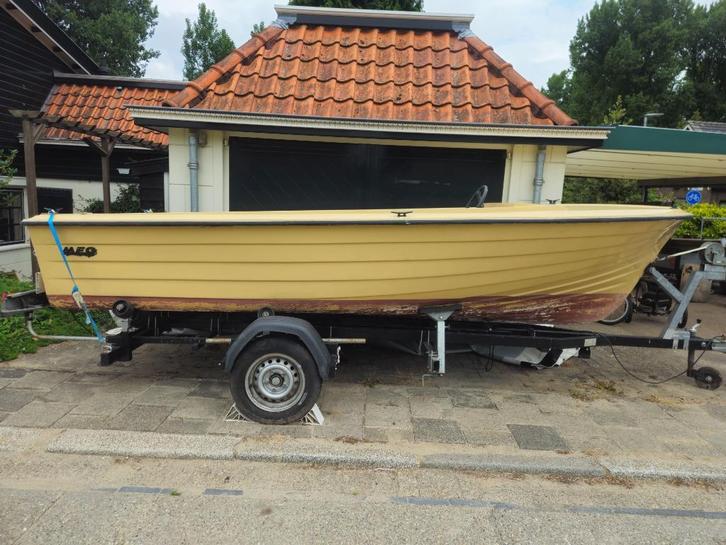MFG speedboot met Yamaha 9.9 pk (gereviseerd) + trailer – le, Watersport en Boten, Speedboten, Gebruikt, 3 tot 6 meter, Benzine