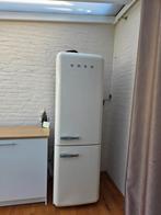 Smeg koelkast beige met vriesvak, Witgoed en Apparatuur, Koelkasten en IJskasten, Ophalen, Gebruikt, 200 liter of meer, 160 cm of meer