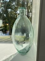 Mooie Gistfles / Vaas Lichtgroen Glas, Gebruikt, Ophalen of Verzenden, Glas, Minder dan 50 cm