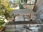 Picknicktafel van hardhout, Ophalen, Gebruikt, Rechthoekig, Hout