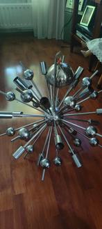 40 Armige Sputnik Lamp, Huis en Inrichting, Lampen | Hanglampen, Verzenden, Gebruikt, Metaal, 50 tot 75 cm