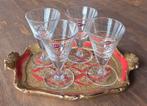 4 Vintage Martini glazen, Ophalen of Verzenden