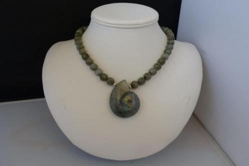 LABRADORIET ketting/oorhanger-set, Sieraden, Tassen en Uiterlijk, Kettingen, Nieuw, Zilver, Met edelsteen, Met hanger, Verstelbaar