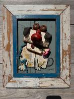 Ingrid Bevort Kunstwerkje - Hond met Roos, Antiek en Kunst, Ophalen of Verzenden
