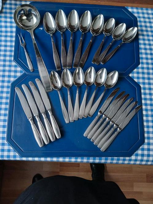 Carré Chevron Gero Zilmeta bestek 562, Huis en Inrichting, Keuken | Bestek, Zo goed als nieuw, Rvs of Chroom, Ophalen of Verzenden