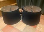 2x Zwarte IKEA Lampenkappen, Huis en Inrichting, Lampen | Lampenkappen, Ophalen, 25 tot 50 cm, Zwart, Rond