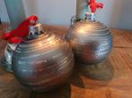 Vintage zilveren kerstballen uit de jaren 80, Ophalen of Verzenden, Gebruikt