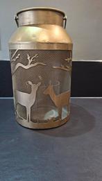 Decoratieve gouden lantaarn met herten voor kerst, Diversen, Kerst, Ophalen of Verzenden, Zo goed als nieuw