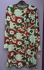 Essentiel Antwerp jurk groen bordeaux rood gebloemd 36 47598, ., Ophalen of Verzenden, Zo goed als nieuw, Essentiel Antwerp