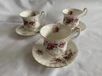 Set van 3 Royal Albert dames kop en schotel Lavender Rose, Ophalen, Gebruikt, Overige stijlen, Kop(pen) en/of Schotel(s)
