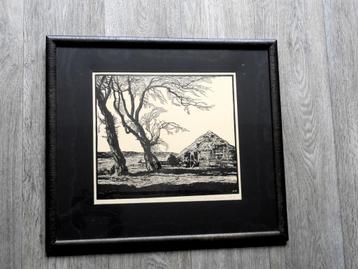 Piet Rackwitsz (1892-1968) - Houtsnede: "In t Gooi" beschikbaar voor biedingen
