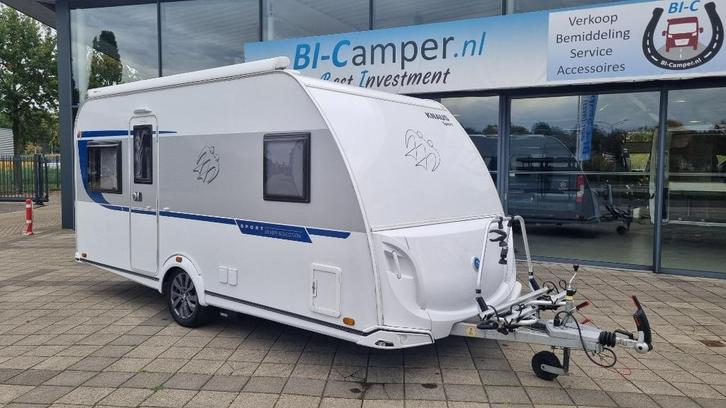 KNAUS 450 FU SPORT SILVER SELECTION, Caravans en Kamperen, Caravans, Bedrijf, tot en met 4, 1000 - 1250 kg, Rondzit, Knaus, Frans bed