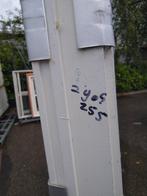 Pui hardhout met dubbele tuindeuren en zijlichten, Nieuw, Ophalen of Verzenden, Buitendeur, Glas