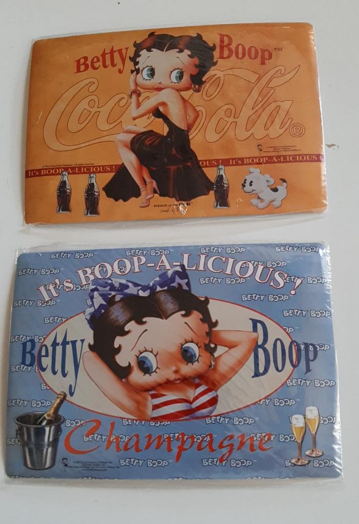Betty Boop tekenfilm bord blik NIEUW strip pin-up tekenfilm, Verzamelen, Stripfiguren, Zo goed als nieuw, Overige typen, Betty Boop