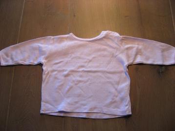 mooi roze ajour longsleeve, mt 80 beschikbaar voor biedingen