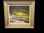 Winterlandschap. Gesign., Antiek en Kunst, Kunst | Schilderijen | Klassiek, Ophalen of Verzenden