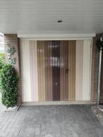 Garagedeur met loopdeur, Doe-het-zelf en Verbouw, Deuren en Horren, Ophalen, Gebruikt, Garagedeur, Metaal